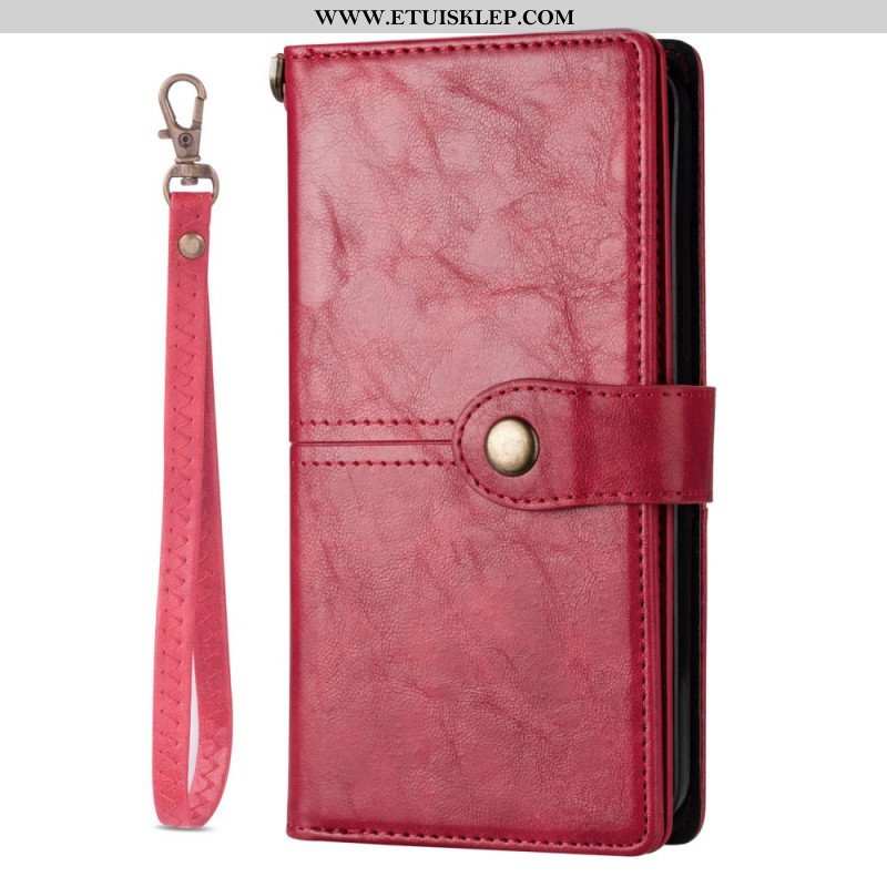 Etui Folio do iPhone 14 Pro Wielofunkcyjny W Stylu Vintage